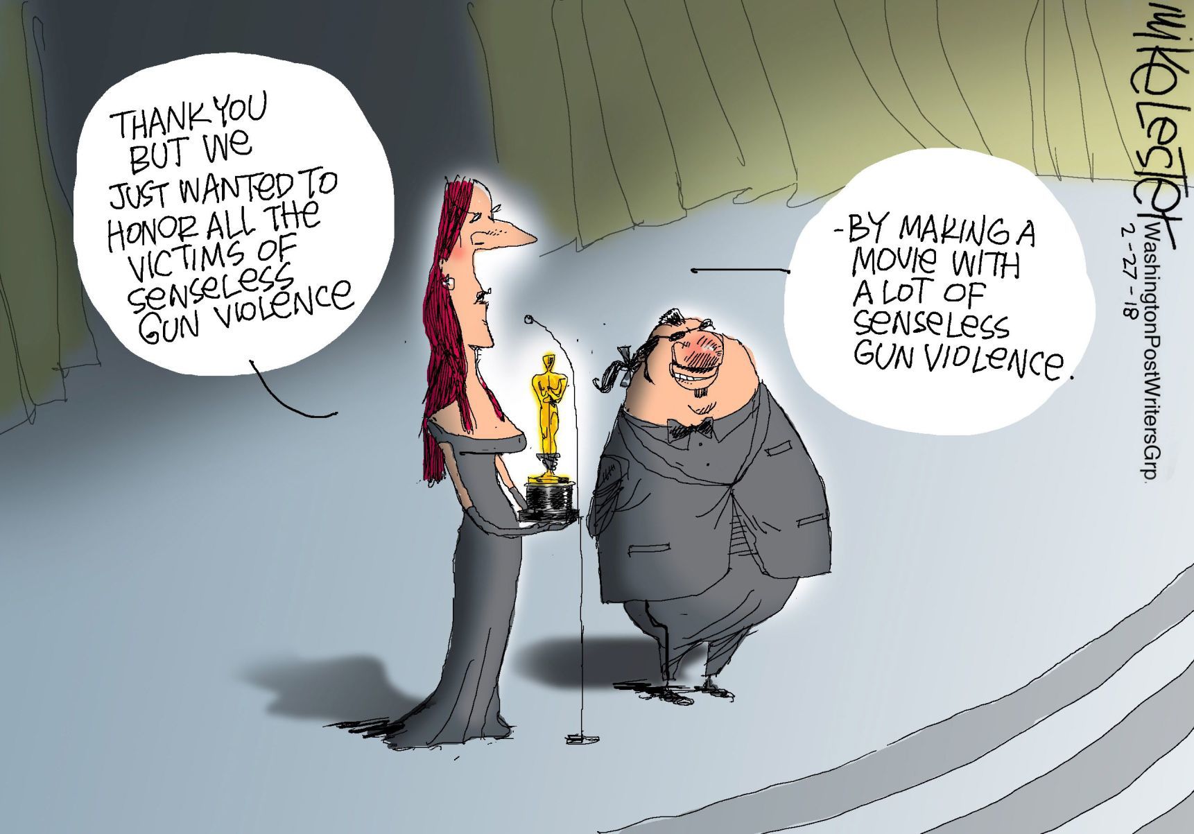 Mike Lester cartoon